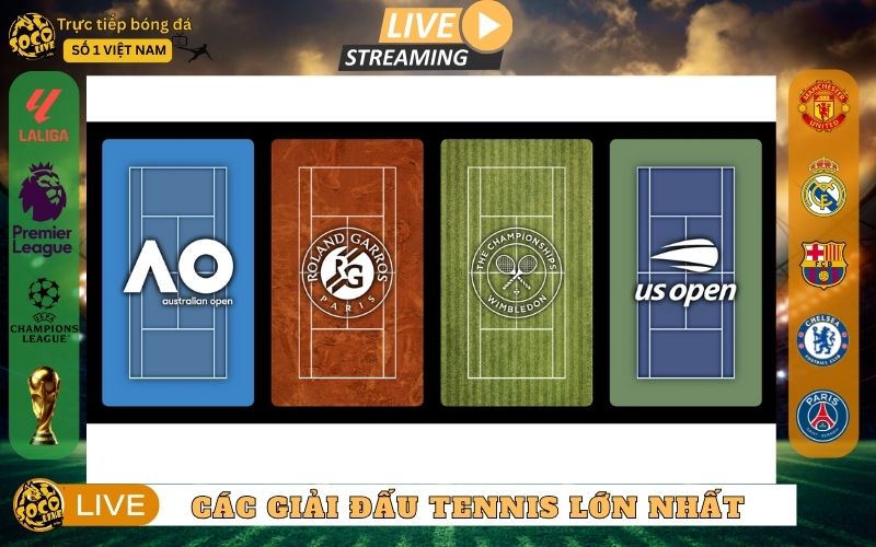 Các Giải Đấu Tennis Lớn - Bản Đồ Danh Vọng Của Làng Banh Nỉ